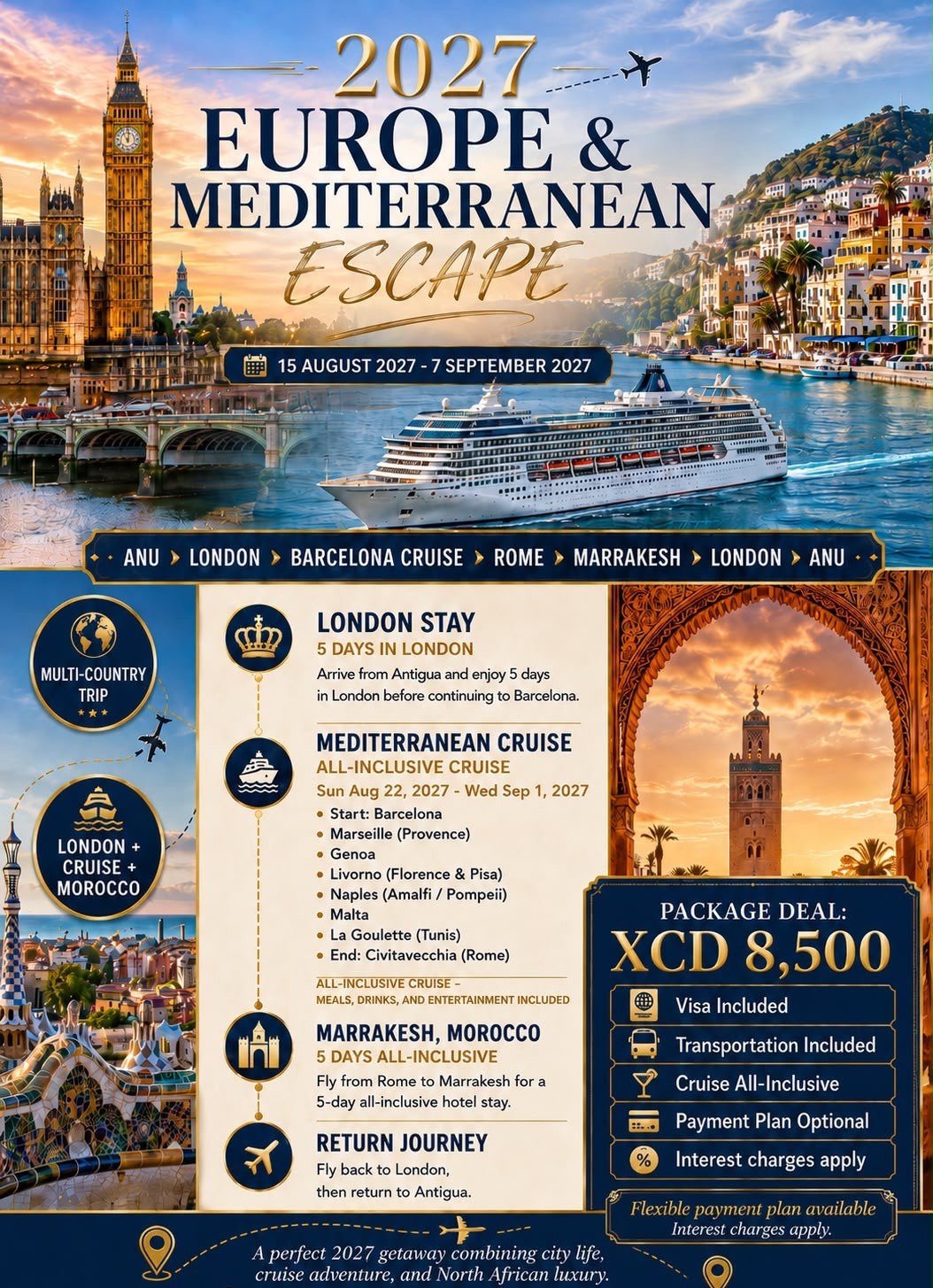 Poster for Europe & North Africa Escape