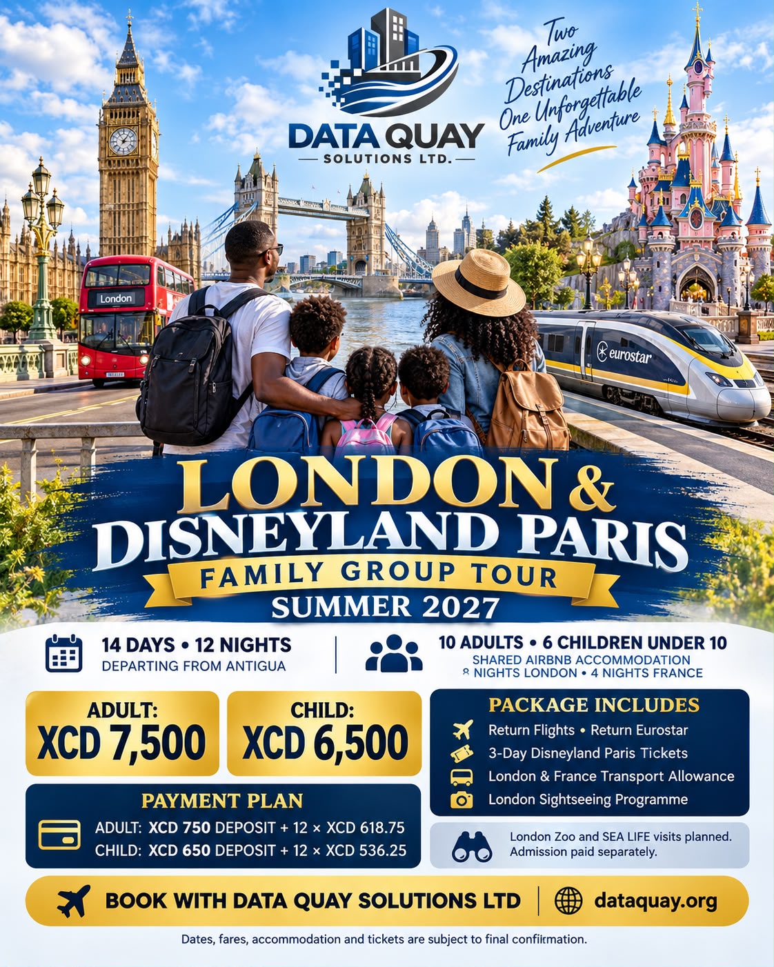 Poster for London & Disney Paris